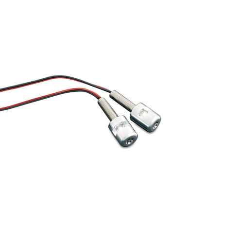 PartzBiz HD: 4412788-Kuryakyn 9199 ไฟส่องป้ายทะเบียน LED โครเมียมคู่ Universal 12 Volt PartzBiz HD: 4412788-Kuryakyn 9199 ไฟส่องป้ายทะเบียน LED โครเมียมคู่ Universal 12 Volt