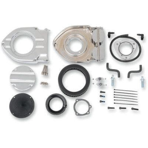 PartzBiz HD: 4412731-Kuryakyn 9970 Chrome Hypercharger Air Cleaner Intake Kit Harley Twin Cam 08-16