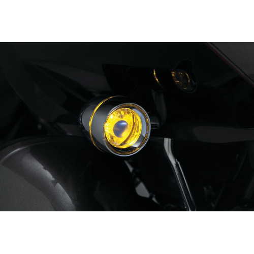 PartzBiz HD: 4412713-Kuryakyn Amber / Amber Dual Circuit 1157 Front High Intensity LED Bulb Harley | 2238