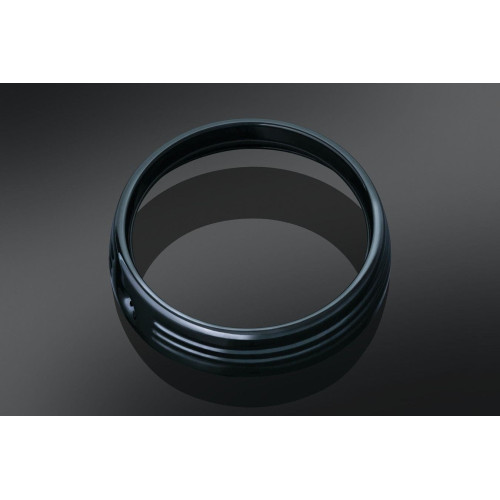PartzBiz HD: 4412727-Kuryakyn สีดำ 7 ” ไฟหน้าไฟหน้า Trim Ring Bezel สำหรับ Harley FLH/T 14-15 | 6916