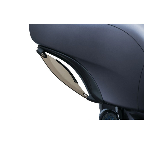 PartzBiz HD: 4412728-Kuryakyn สีดำปรับ Fairing Air Deflectors สำหรับ Harley Batwing 14-16 1247