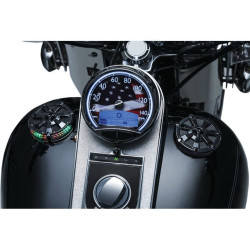 PartzBiz HD KA7384 - Kuryakyn Black Alley Cat Vented Screw In Gas Fuel Cap for Harley 96-16 FL FX XL | 7384