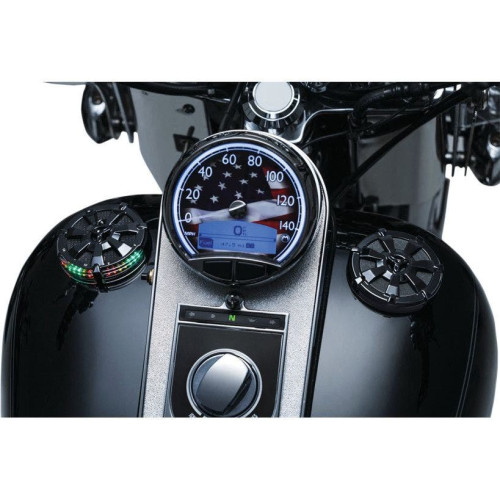PartzBiz HD: 4412688-Kuryakyn Black Alley Cat Vented Screw In Gas Fuel Cap for Harley 96-16 FL FX XL | 7384