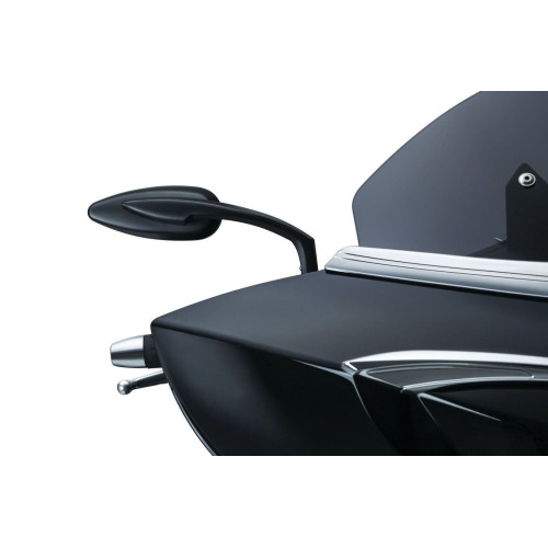 PartzBiz HD: 4412700-Kuryakyn Black Convex Streamline Teardrop Mirrors for Harley or Metric (pr) | 1708