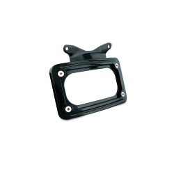PartzBiz HD KA3147 - Kuryakyn 3147 กรอบป้ายทะเบียนโค้งสีดำ สำหรับ '10-'18 FLHX/FLTRX