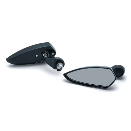 PartzBiz HD: 4412667-กระจกมองข้าง Scythe ติด Kuryakyn Black Fairing สำหรับ Harley Batwing Fairing 14-16 | 1816