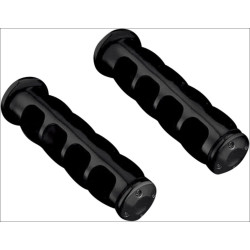 PartzBiz HD KA6383 - Kuryakyn Gloss Black ISO-Grips for 06-15 GL1800 & F6B with Heated Grips | 6383 PartzBiz HD KA6383 - Kuryakyn Gloss Black ISO-Grips for 06-15 GL1800 & F6B with Heated Grips | 6383