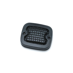 PartzBiz HD KA6535 - Kuryakyn Black Mesh Brake Master Cylinder Cover for Harley Softail Dyna Touring | 6535