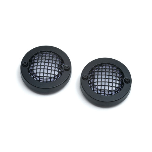 PartzBiz HD: 4412685-Kuryakyn Black Mesh Bullet Turn Signal Bezels เลนส์ควันสำหรับ Harley | 6545 PartzBiz HD: 4412685-Kuryakyn Black Mesh Bullet Turn Signal Bezels เลนส์ควันสำหรับ Harley | 6545