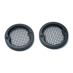 PartzBiz HD KA6514 - Kuryakyn Black Mesh Flat 3-1/4” ฝาปิดไฟเลี้ยวสไตล์ Harley Pancake | 6514 PartzBiz HD KA6514 - Kuryakyn Black Mesh Flat 3-1/4” ฝาปิดไฟเลี้ยวสไตล์ Harley Pancake | 6514
