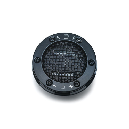 PartzBiz HD: 4412649-Kuryakyn Black Mesh LED Fuel & Battery Gauge Cap for Harley FLHR Softail Dyna | 6551