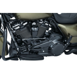 PartzBiz HD KA6441 - Kuryakyn 6441 Black Precision Cylinder Base Accent Cover Harley Milwaukee M8 17-20