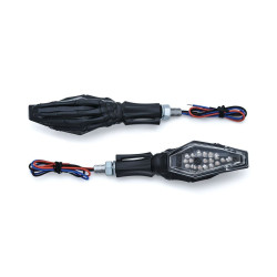 PartzBiz HD KA2527 - สัญญาณไฟเลี้ยวมือโครงกระดูกสีดำ Kuryakyn สำหรับคู่ฮาร์เลย์ / เมตริก | 2527 PartzBiz HD KA2527 - สัญญาณไฟเลี้ยวมือโครงกระดูกสีดำ Kuryakyn สำหรับคู่ฮาร์เลย์ / เมตริก | 2527