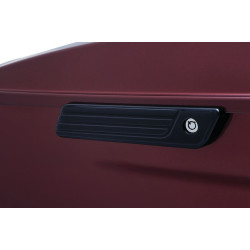 PartzBiz HD KA6987 - Kuryakyn สีดำ Tri Line Saddlebag บานพับสลักครอบคลุม 14-16 Harley FLH/T 6987
