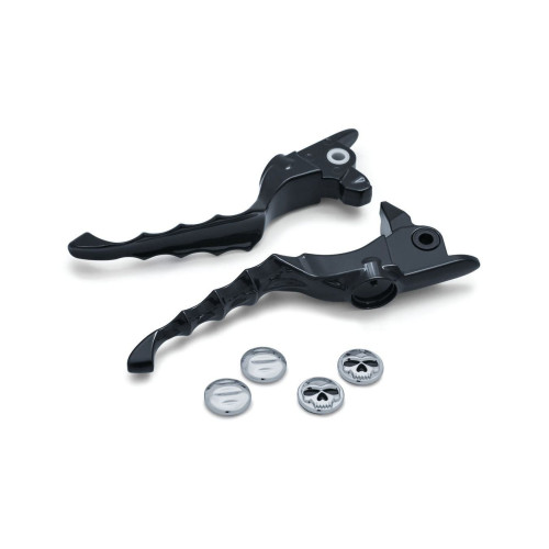 PartzBiz HD: 4412612-Kuryakyn Black Zombie Brake & Clutch Levers for 2017 Harley-Davidson Touring Models