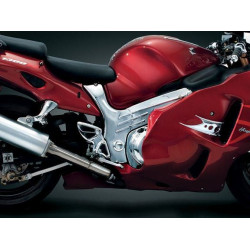 PartzBiz HD KA8911 - Kuryakyn Chrome Boomerang Frame Cover for Suzuki Hayabusa | 8911