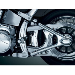 PartzBiz HD KA7773 - Kuryakyn Chrome Boomerang Frame Covers for 08-up Softail | 7773