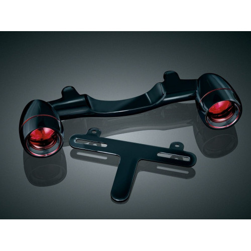 PartzBiz HD: 4412587-Kuryakyn GLOSS Black Bullet Light ไฟเลี้ยวด้านหลังสำหรับ Harley-Davidson FLH FLT 1991-2013 | 5405