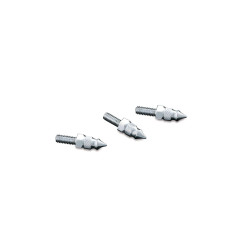 PartzBiz HD KA1369 - Kuryakyn Chrome 1369 กระจกติดตั้ง Spikes สำหรับ Harley FLHT/FLHX 96-13