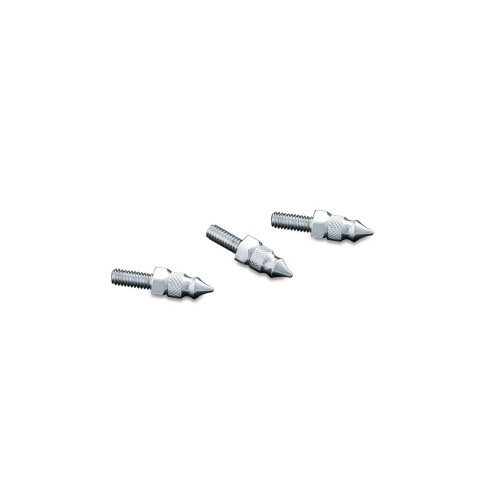 PartzBiz HD: 4412595-Kuryakyn Chrome 1369 กระจกติดตั้ง Spikes สำหรับ Harley FLHT/FLHX 96-13