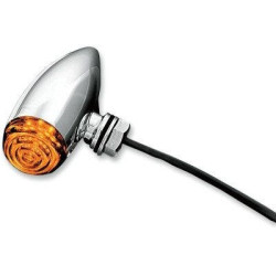 PartzBiz HD KA2500 - Kuryakyn Chrome Amber LED ไฟทรงกระสุนขนาดเล็ก | 2500 PartzBiz HD KA2500 - Kuryakyn Chrome Amber LED ไฟทรงกระสุนขนาดเล็ก | 2500