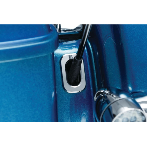 PartzBiz HD: 4412570-Kuryakyn Chrome Antenna Hole Accent Filler สำหรับ Harley 06-18 FLHX 10-18 FLTR