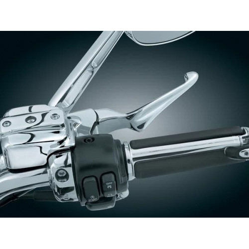 PartzBiz HD: 4412579-Kuryakyn Chrome Boss Blades Brake & Hydraulic Clutch Levers for Harley 14-16 | 1723