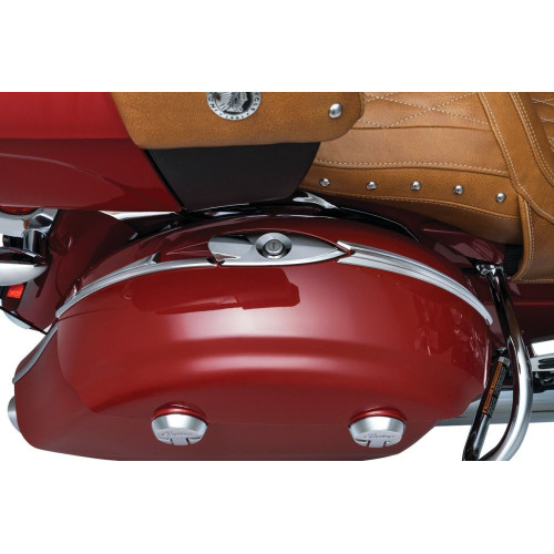 PartzBiz HD: 4412548-Kuryakyn Chrome Classic Saddlebag Top Trim สำหรับ Indian Chieftain RoadMaster | 5670 PartzBiz HD: 4412548-Kuryakyn Chrome Classic Saddlebag Top Trim สำหรับ Indian Chieftain RoadMaster | 5670