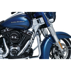 PartzBiz HD KA6955 - Kuryakyn Chrome Deluxe Neck Covers for Harley Touring Models 14-16 | 6955