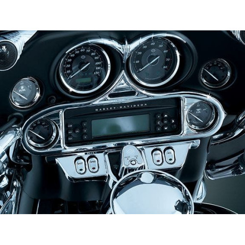 PartzBiz HD: 4412557-แพ็คเกจแฟริ่งภายใน Kuryakyn Chrome สำหรับ Harley FLH/FLT | 7229