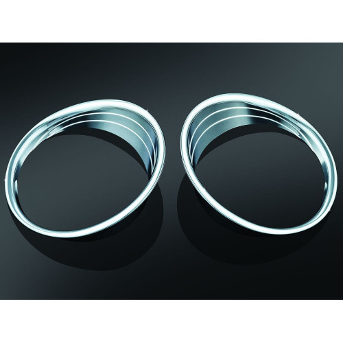 PartzBiz HD: 4412560-Kuryakyn Chrome Driving Light Bezels for Indian Chieftain 2014 - 5622