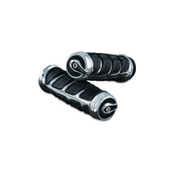 PartzBiz HD KA6367 - Kuryakyn 6367 Chrome Kinetic Grips 7/8” แฮนด์บาร์ Universal Honda Indian Yamaha PartzBiz HD KA6367 - Kuryakyn 6367 Chrome Kinetic Grips 7/8” แฮนด์บาร์ Universal Honda Indian Yamaha