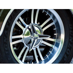PartzBiz HD KA1243 - Kuryakyn Chrome Knock-Off Center Caps สำหรับ Trikes | 1243 PartzBiz HD KA1243 - Kuryakyn Chrome Knock-Off Center Caps สำหรับ Trikes | 1243