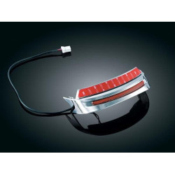 PartzBiz HD KA8644 - กระโปรงบังโคลน Kuryakyn Chrome Lighted สำหรับรุ่น 04-08 Harley Touring | 8644