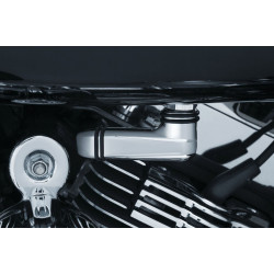 PartzBiz HD KA9854 - Kuryakyn Chrome Linear Fuel Line Fitting Cover Harley EFI Touring Softail Dyna XL 02-17 9854