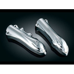 PartzBiz HD KA8634 - Kuryakyn Chrome Lower Leg Covers for 08-up FLST Models | 8634