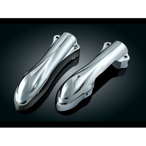 PartzBiz HD: 4412488-Kuryakyn Chrome Lower Leg Covers for 86-99 FLST Models | 8632 PartzBiz HD: 4412488-Kuryakyn Chrome Lower Leg Covers for 86-99 FLST Models | 8632