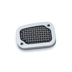 PartzBiz HD KA6536 - Kuryakyn Chrome Mesh Brake Master Cylinder Cover for Harley 15-17 Softail | 6536