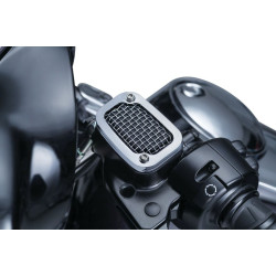 PartzBiz HD KA6562 - Kuryakyn Chrome ตาข่ายไฮดรอลิกฝาครอบกระบอกสูบคลัทช์ Harley Milwaukee M8 2017 6562