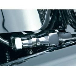 PartzBiz HD KA7203 - Kuryakyn Chrome Oil Line Cover for Softail Models | 7203