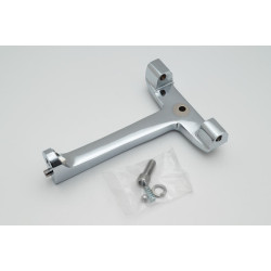 PartzBiz HD KA4569 - Kuryakyn Chrome ความยาวมาตรฐานสำหรับผู้โดยสาร T Bracket Mount Harley FLH (EA) | 4569