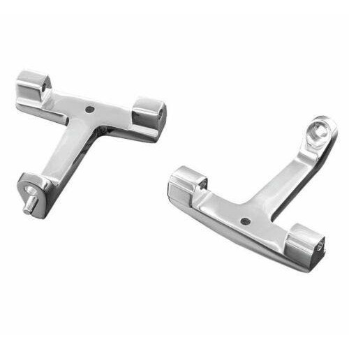 PartzBiz HD: 4412471-Kuryakyn Chrome ความยาวมาตรฐานสำหรับผู้โดยสาร T Bracket Mounts Harley FLH (PR) | 4536