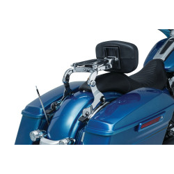 PartzBiz HD KA7093 - Kuryakyn Chrome Quick Release Mount สำหรับพนักพิงอเนกประสงค์ Harley 14-18