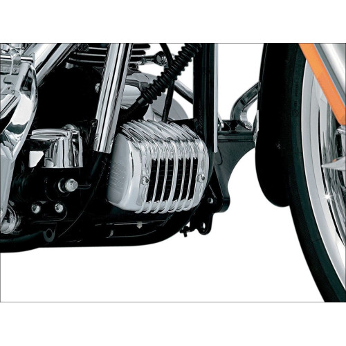 PartzBiz HD: 4412422-ฝาครอบเรกูเลเตอร์ Chrome Kuryakyn สำหรับรุ่น '01-'17 Harley Softail