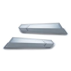 PartzBiz HD KA7172 - Kuryakyn ฝาปิดบานพับกระเป๋าข้าง Chrome สำหรับ Victory รุ่น 10-16 7172