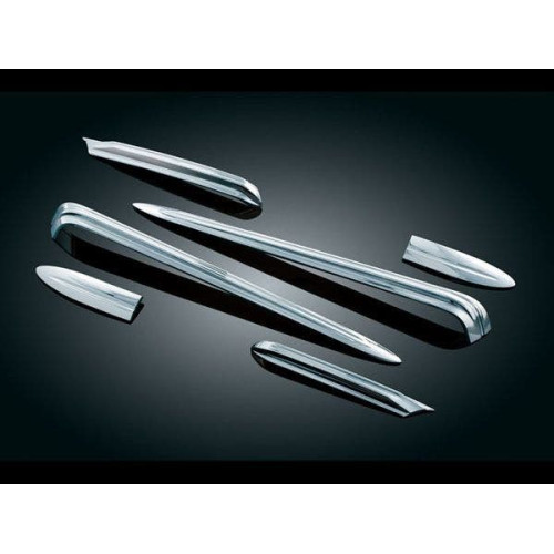 PartzBiz HD: 4412435-Kuryakyn 8645 ฝาครอบข้างโครเมียม & เน้นกระเป๋าข้าง (6 ชิ้น) 93-08 Harley FLH/T