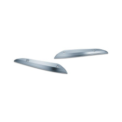PartzBiz HD KA2632 - Kuryakyn Chrome Side Trim แผ่นปิดกระจกหน้ารถสำหรับ Harley Road Glide FLTR 15 | 2632