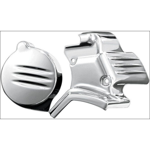 PartzBiz HD: 4412404-ฝาครอบสตาร์ทเตอร์โครเมียม Kuryakyn Harley Touring FLH/T CVO Screamin Eagle '07-'16