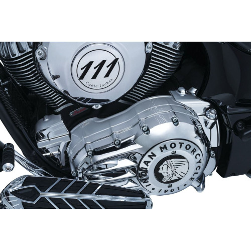 PartzBiz HD: 4412405-Kuryakyn Chrome Starter End Cover for Indian Models 14-17 Excluding Scout PartzBiz HD: 4412405-Kuryakyn Chrome Starter End Cover for Indian Models 14-17 Excluding Scout