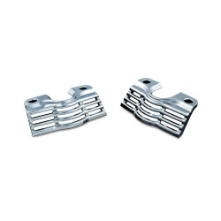 PartzBiz HD KA7260 - Kuryakyn Chrome Stepped Spark Plug Head Bolt Covers for Harley Touring | 7260